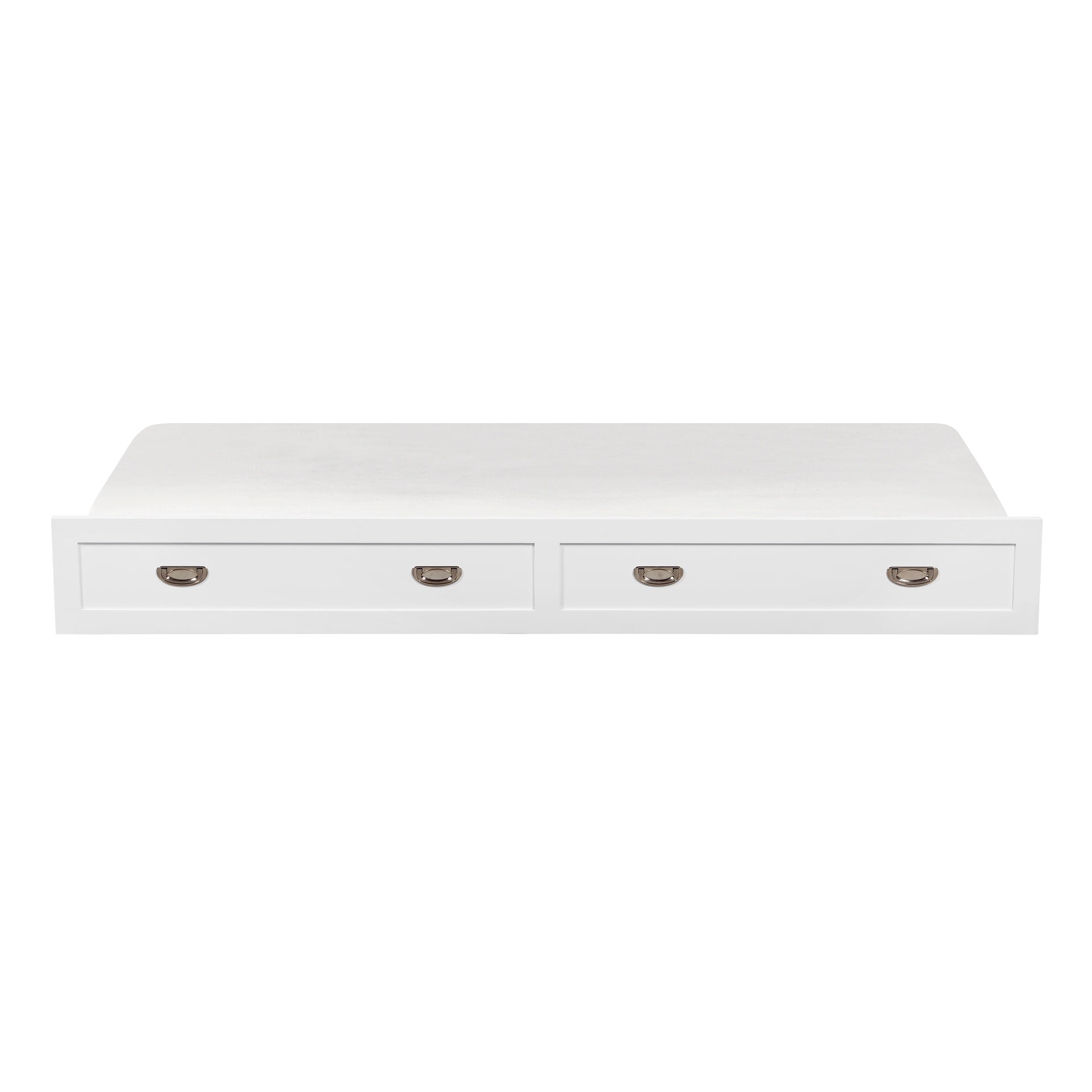 White Finish Trundle with Casters Movement Bedroom Furniture 1pc