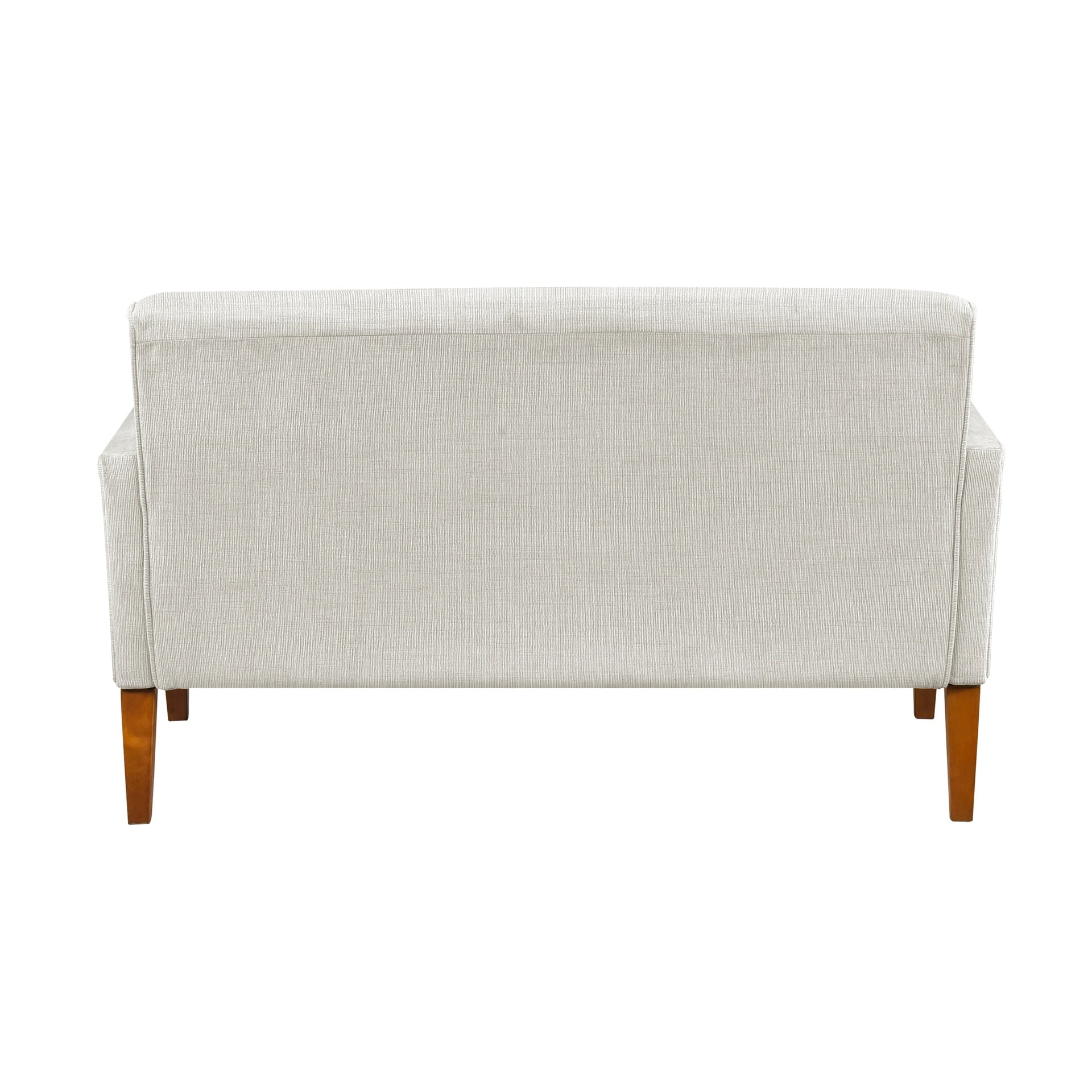 Modern Living Room Furniture Loveseat Beige Chenille Upholstery Pocket Coils Solid Wood Legs Furniture 1pc