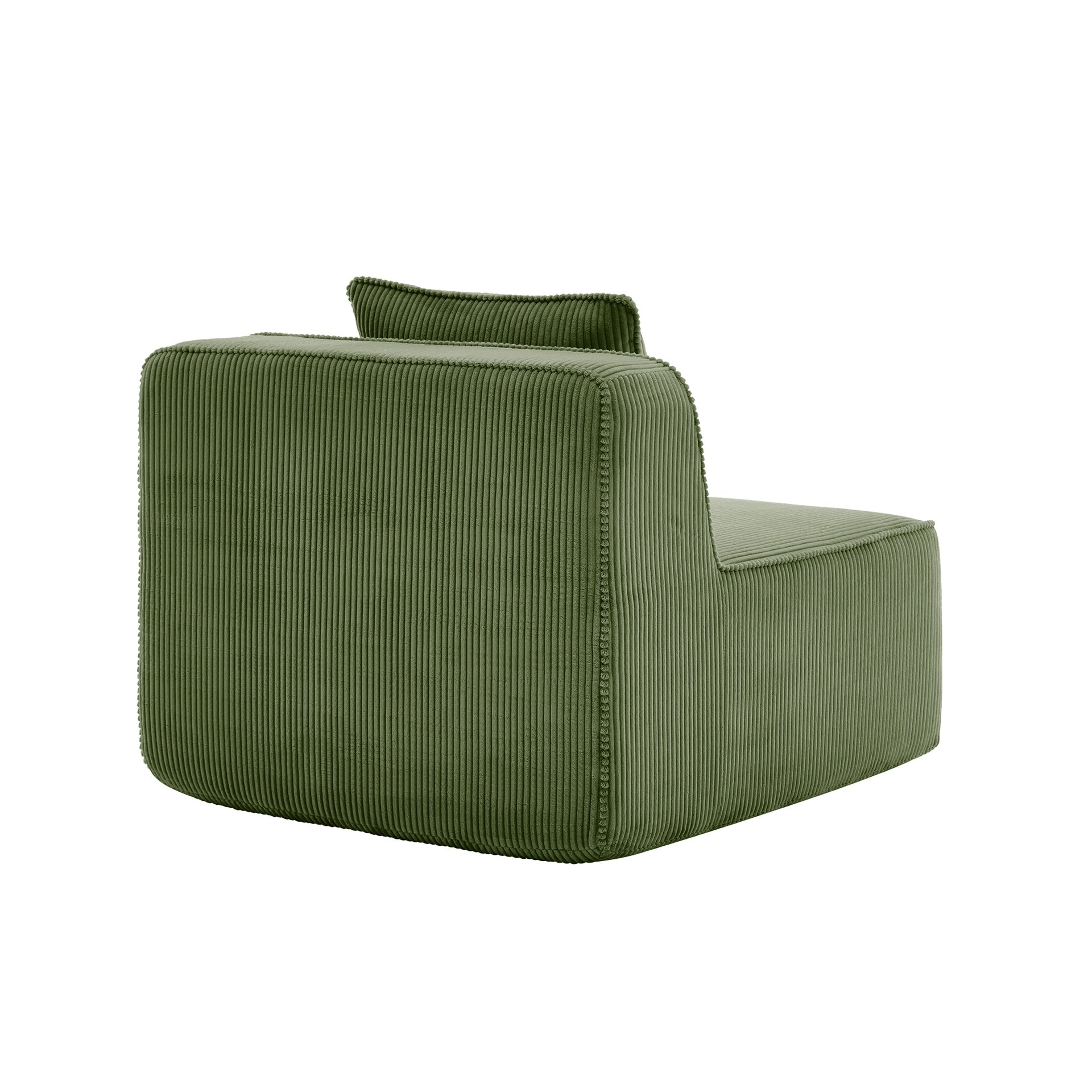Martha Armless Sofa W/Pillow Corduroy -Green