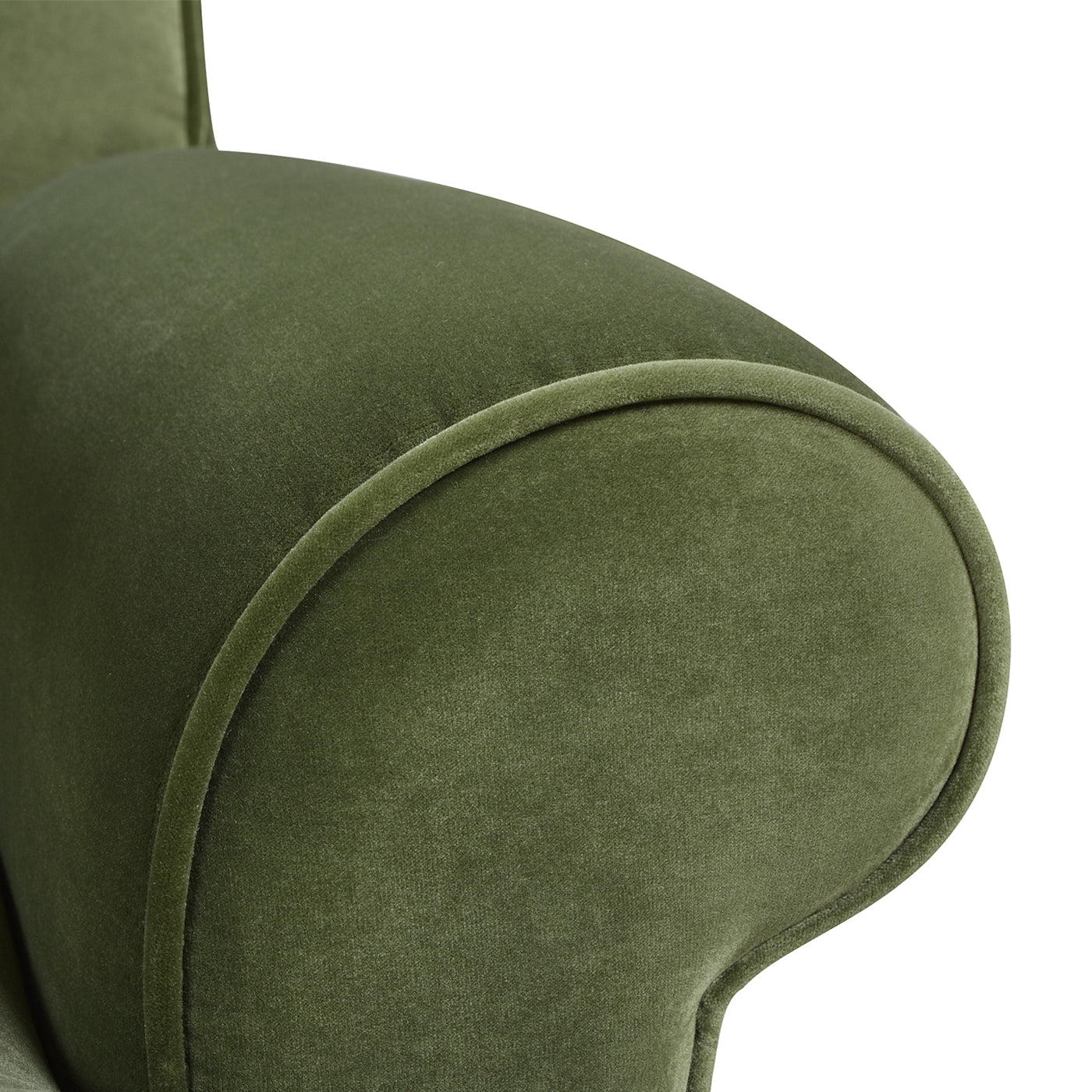 Alana Lawson Three-Cushion Tightback Sofa, Olive Green Performance Velvet