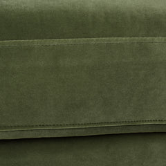 Alana Lawson Three-Cushion Tightback Sofa, Olive Green Performance Velvet