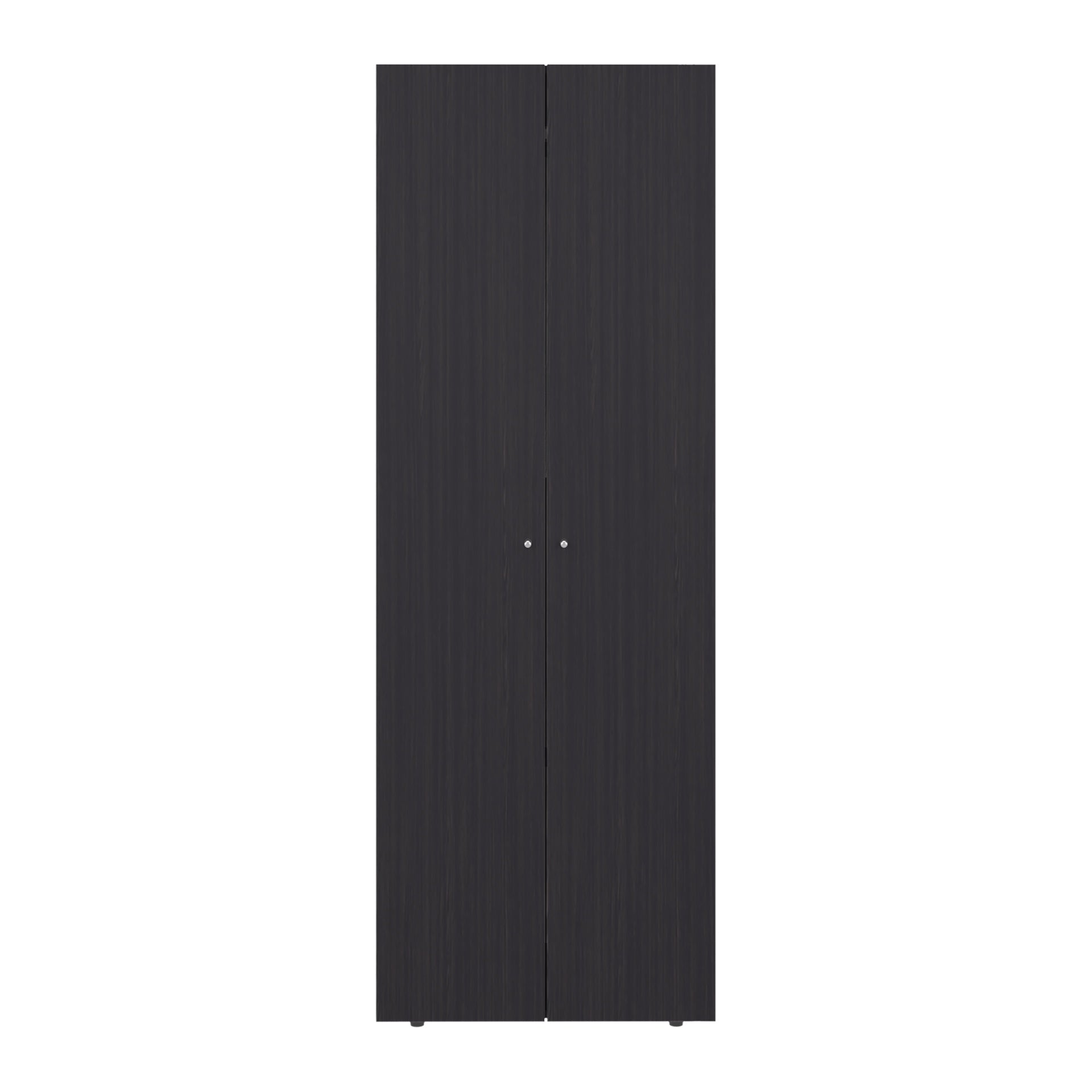 FM FURNITURE Basin  2-Door Tall Wardrobe Cabinet 66.9 inchH,  Bedroom, Wenge