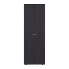 FM FURNITURE Basin  2-Door Tall Wardrobe Cabinet 66.9 inchH,  Bedroom, Wenge