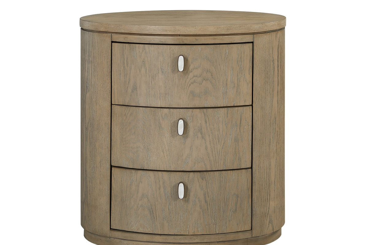Oval Nightstand - Toffee