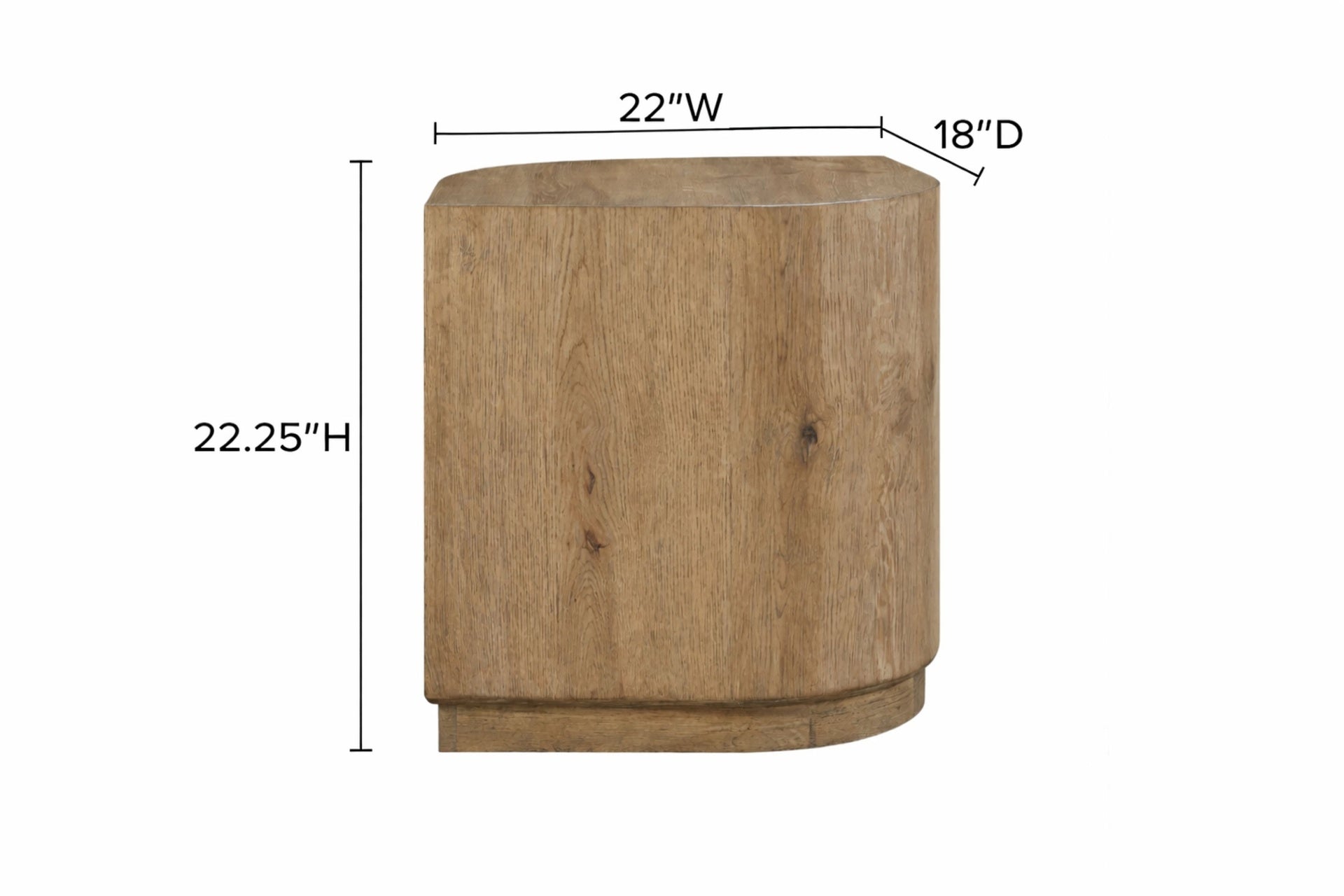 English Knotty Oak Accent Table