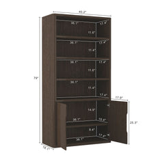 Bookcase Cabinet in Walnut