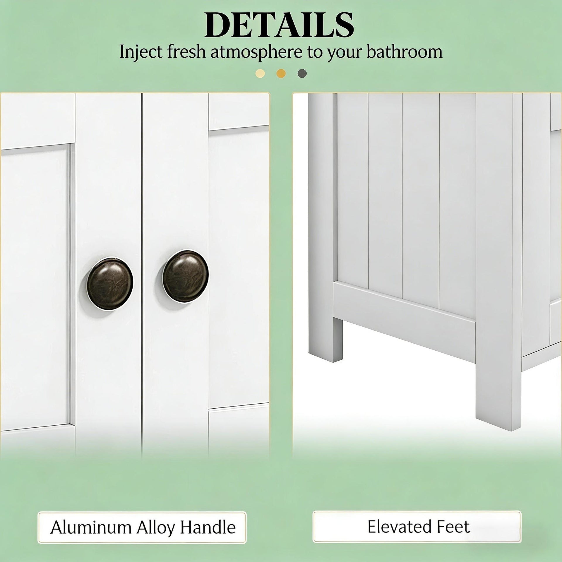 Modern Style Bathroom Under Sink Cabinet,Pedestal Sink Storage Cabinet(not included bathroom sink)