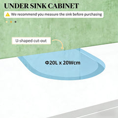 Modern Style Bathroom Under Sink Cabinet,Pedestal Sink Storage Cabinet(not included bathroom sink)