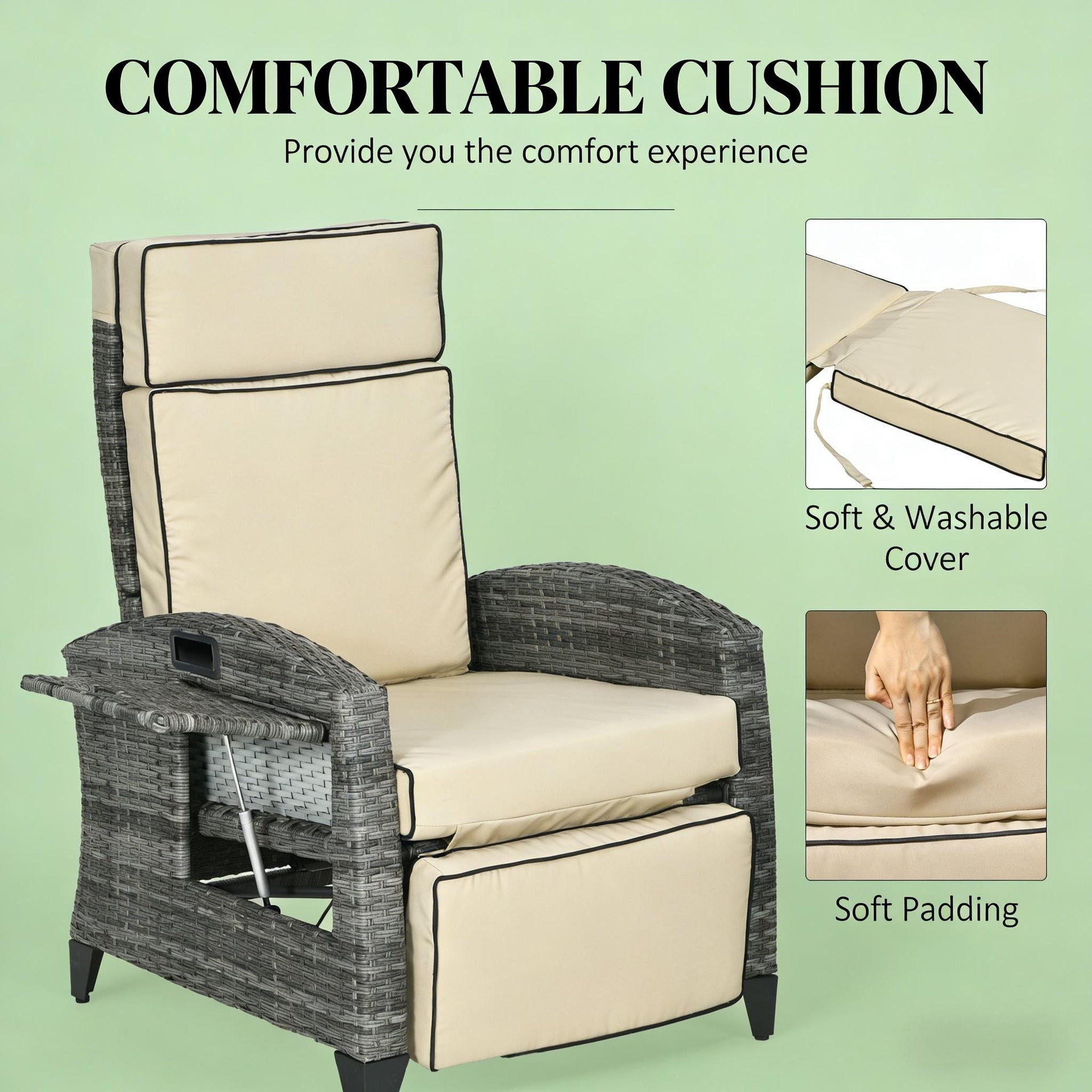 Reclining Lounge Chair,Outdoor Recliner Chair