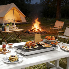 Electric Warming Tray with Cool-Touch Handles,Food Warmer with Adjustable Temperature