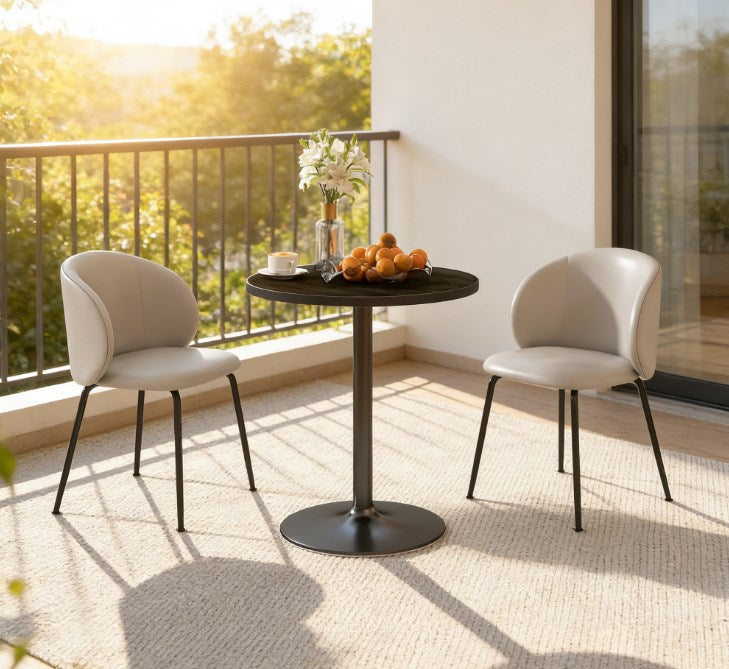 Modern Style Round Dining Table,Small Kitchen Table,for Small Spaces