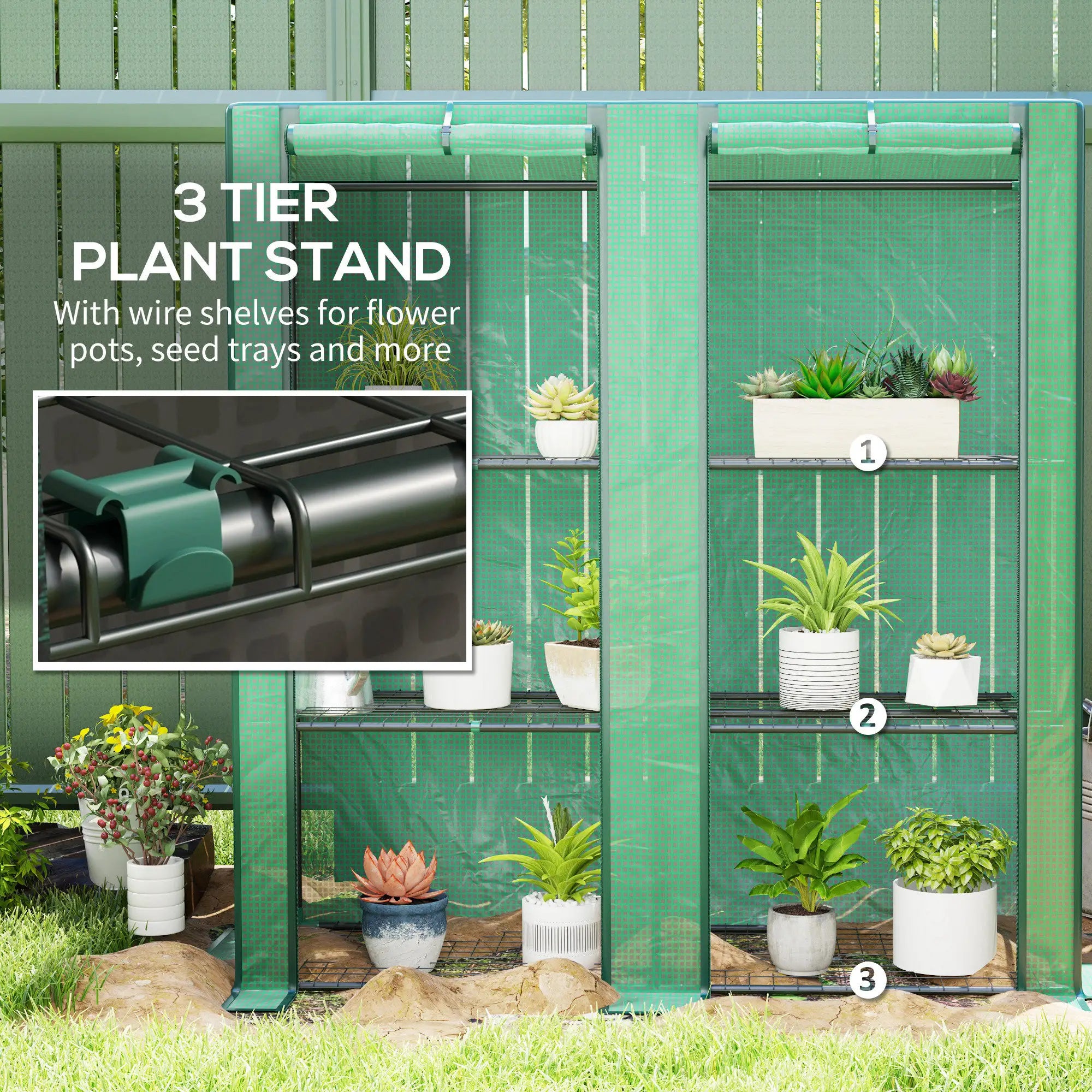 Lean-to Greenhouse Portable Greenhouseb