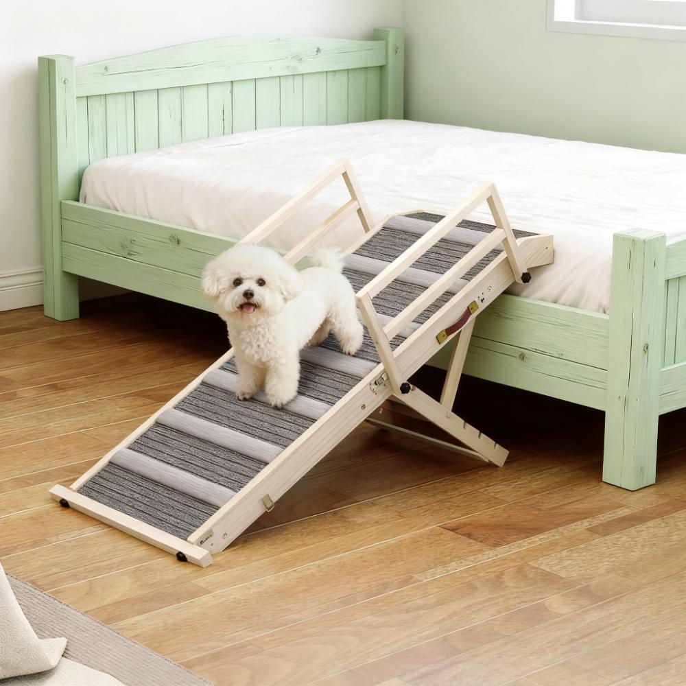 Dog Step with Side Rails Dog Ramp, Folding Pet Ramp