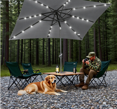 Sun Umbrella Solar Umbrella,Lighted Patio Umbrella