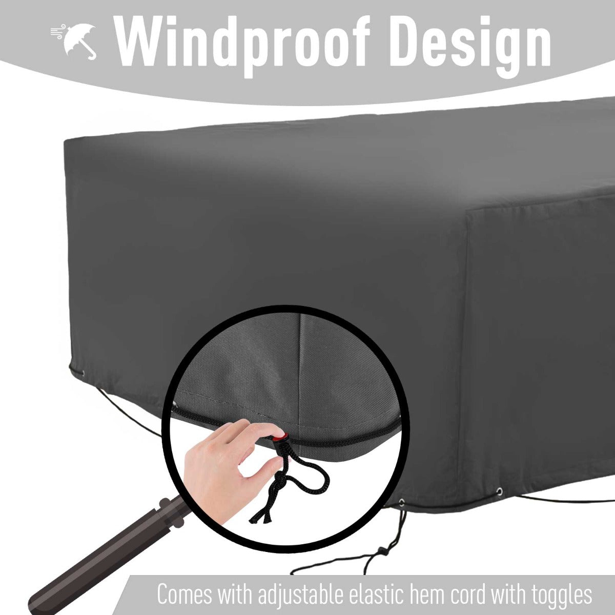 Weatherproof Outdoor Sectional Patio Furniture Cover