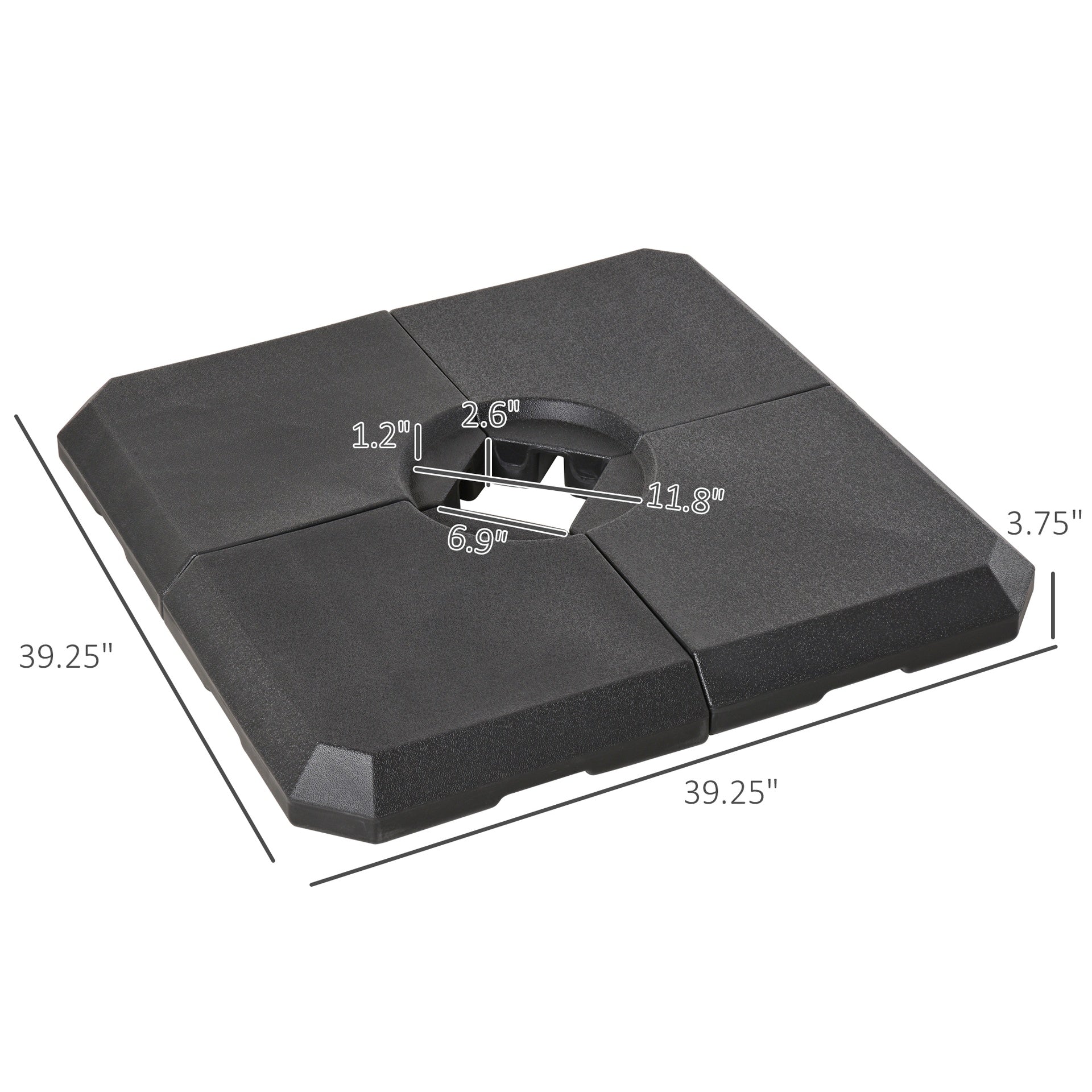 Heavy Duty Cantilever Offset Umbrella Stand Base
