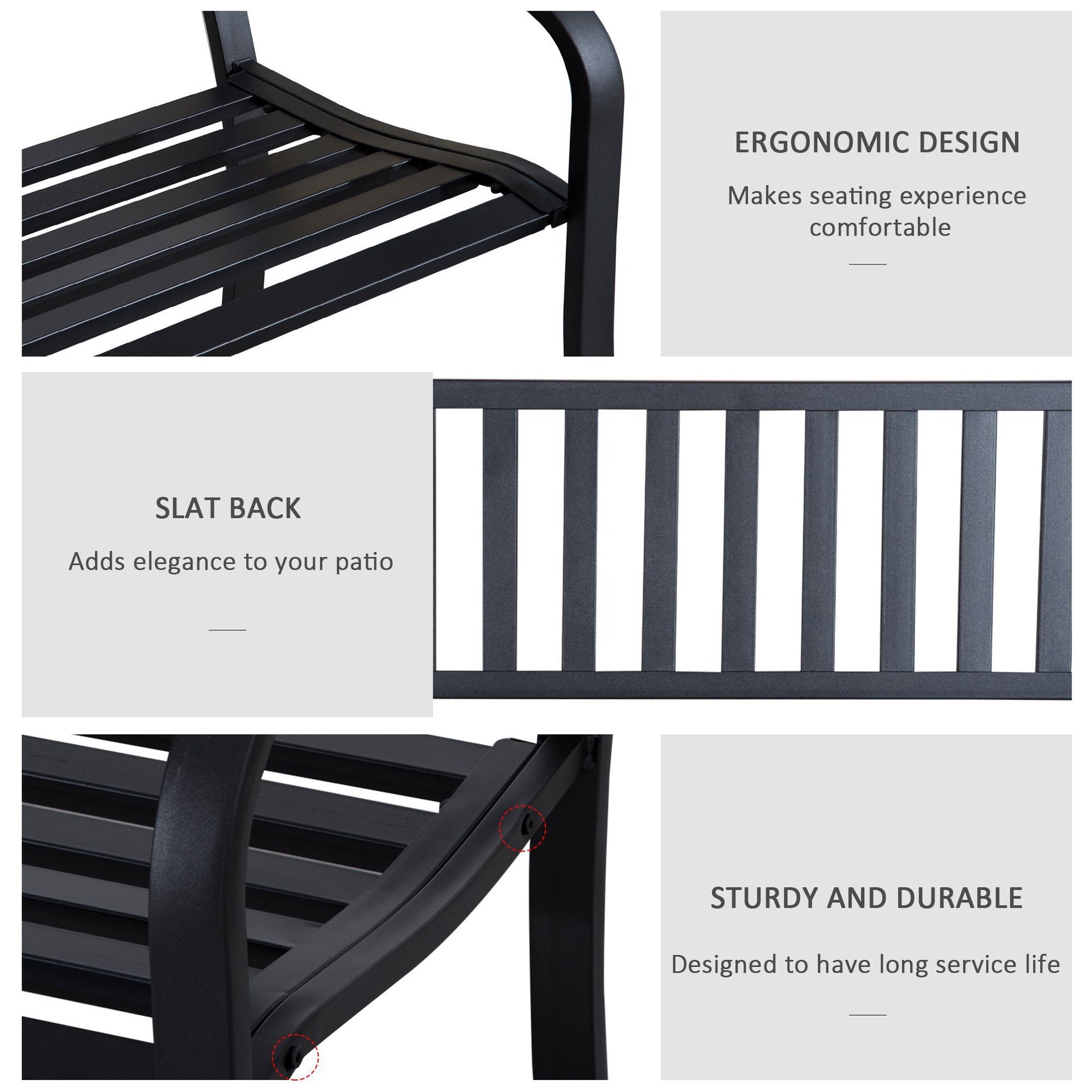 Outdoor Garden Bench, Patio Bench