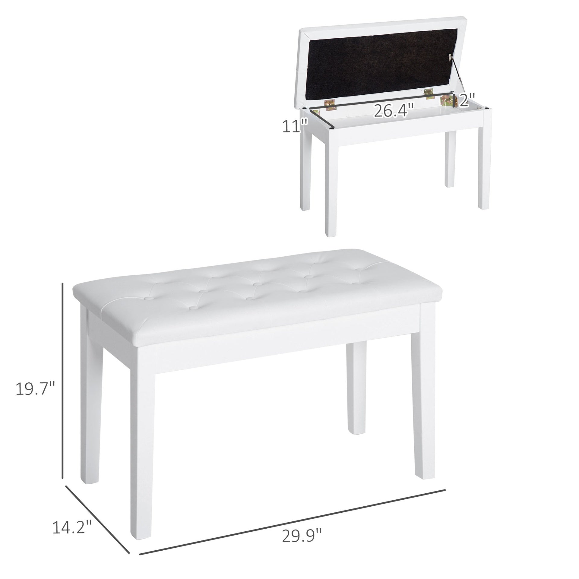 Piano Bench, Duet Piano Chair