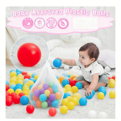 Ball Pit Balls 500 Count for Kids, Colorful Phthalate Free BPA Free Baby Toddler Play Balls for Kids Toddlers - Safe, Crushproof, Lightweight, Durable Spheres-Purple