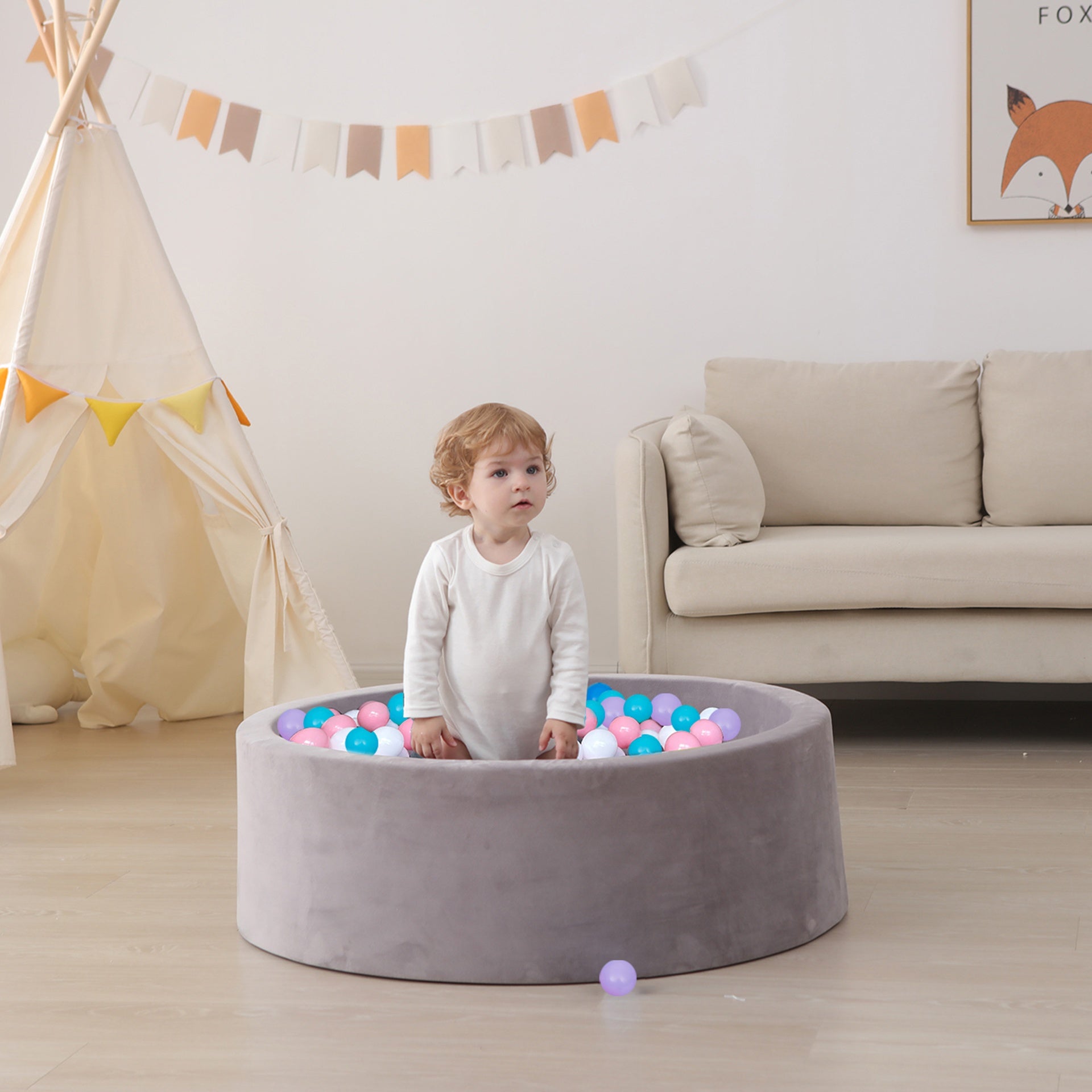 Ball Pit Balls 500 Count for Kids, Colorful Phthalate Free BPA Free Baby Toddler Play Balls for Kids Toddlers - Safe, Crushproof, Lightweight, Durable Spheres-Purple