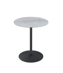 Cirillo 17.5"W End Table with Gray Marble Textured Top