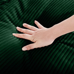 Corduroy Fabric Ottomans Footrest to Combine with 2 Seater Sofa, 3 Seater Sofa and 4 Seater Sofa, Green Corduroy
