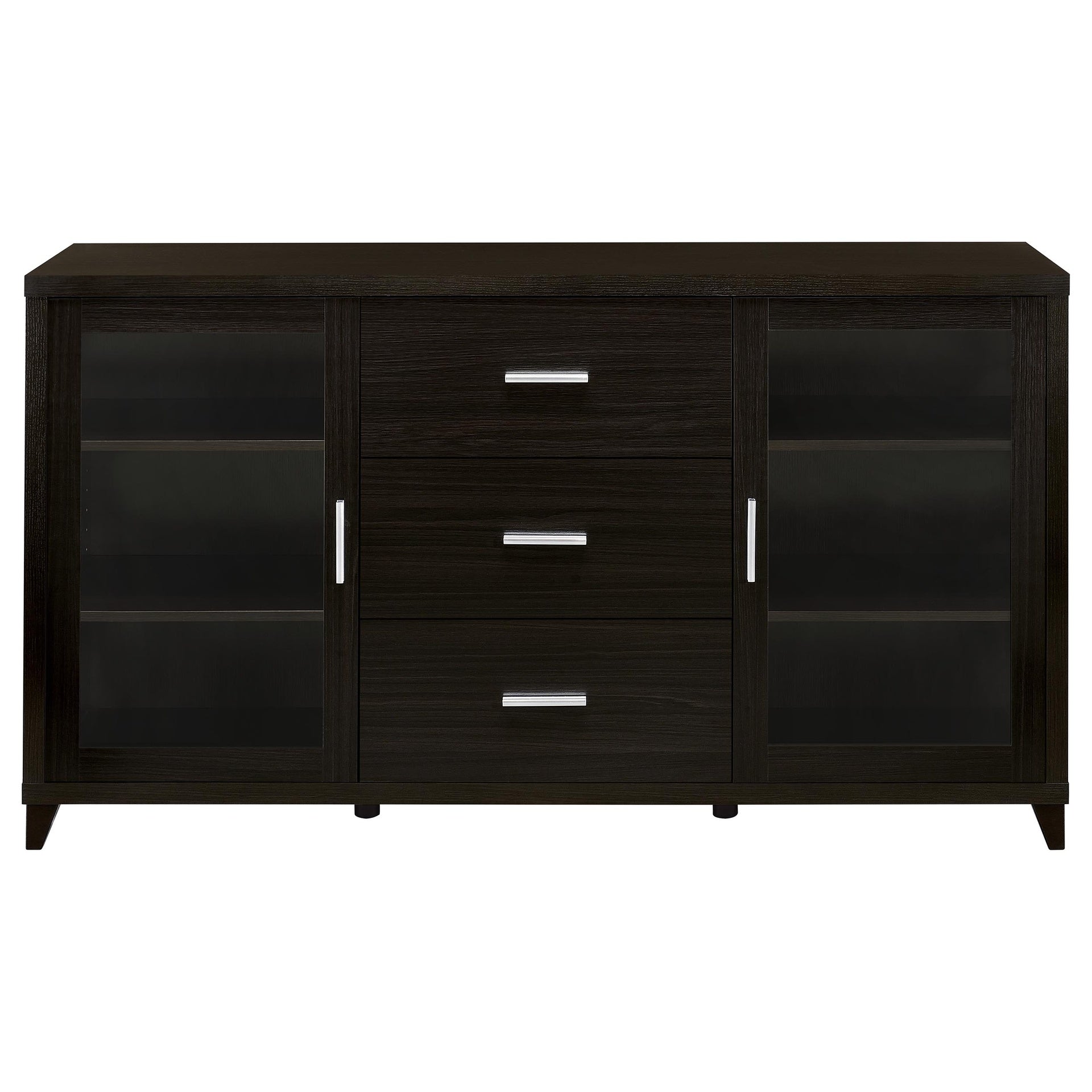Nyler Cappuccino 3-drawer Rectangular TV Console