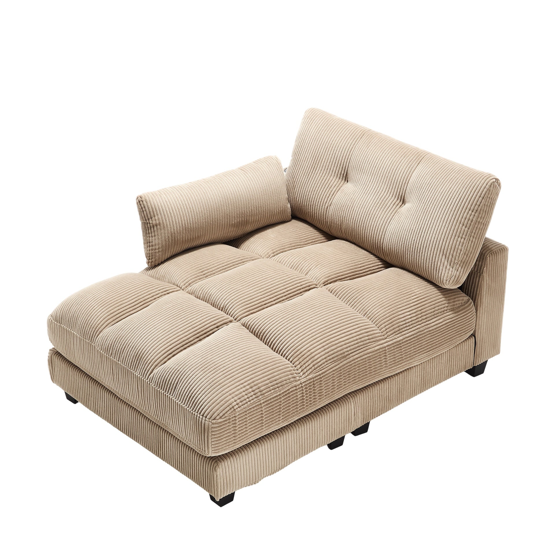 UNITED WE WIN Sleeper Sofa Couch Bed,Oversized Chaise Lounge Chair Cozy Cloud Couch