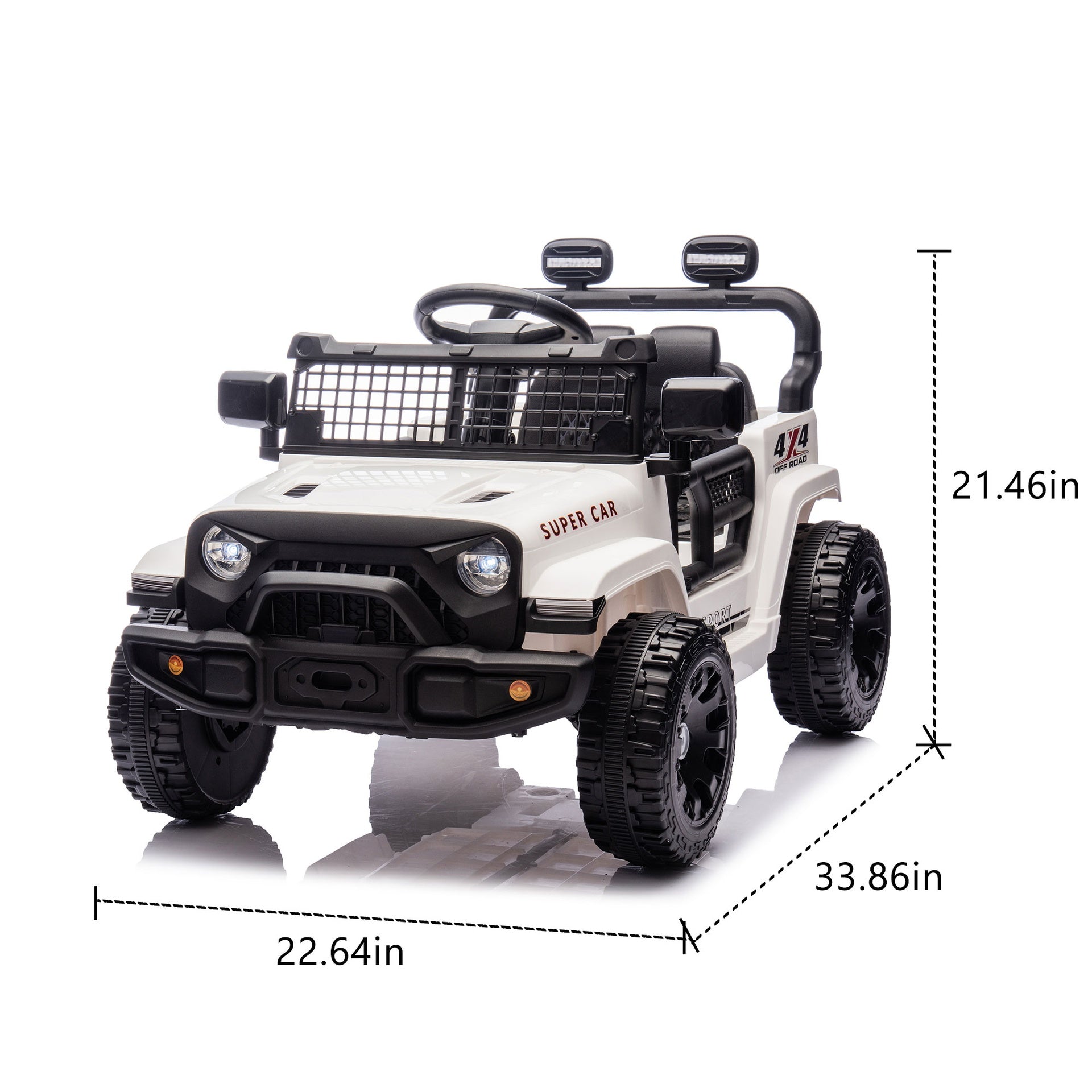 24V Kids Ride on Car W/Parents Control,Four-wheel suspension,2WD,Power display,Bluetooth,MP3,Music,LED headlight,Provide a speed of 1.86-3.11MPH For Kids Around 3 years old.