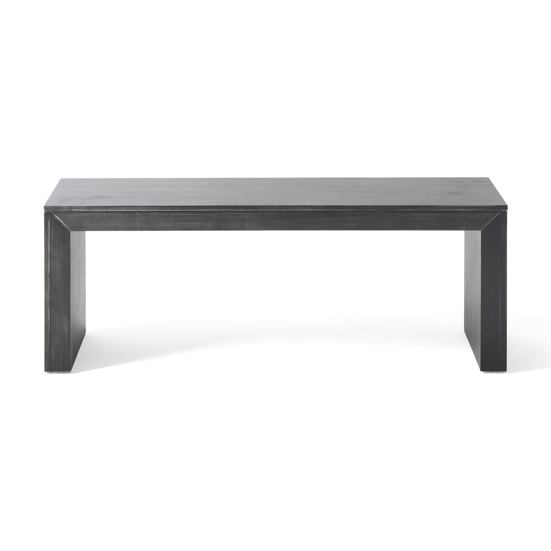 Acacia Wood Dining Bench, Black