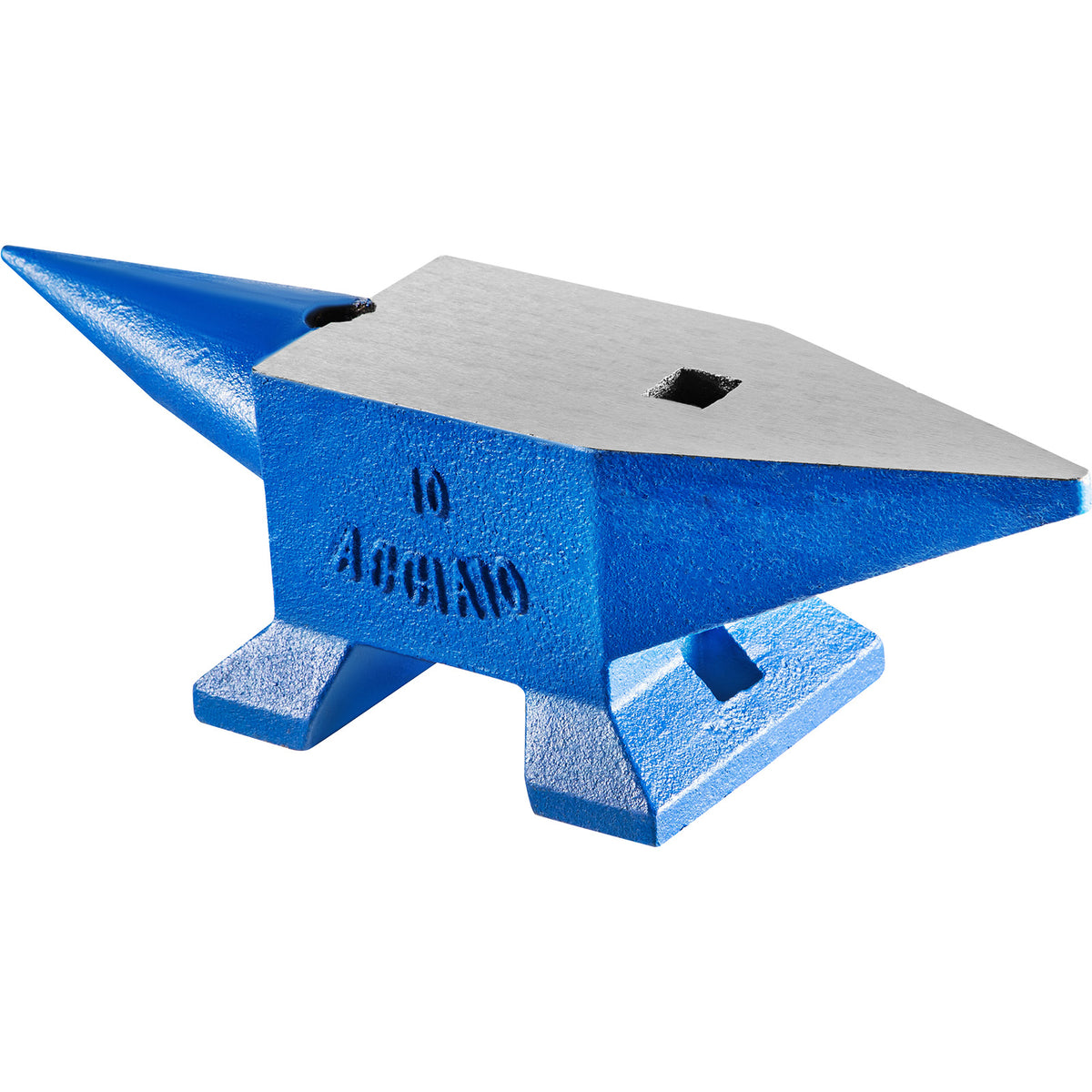 Single Horn Anvil 22Lbs Steel Anvil Blacksmith for Sale Forge Steel Tools W/ Round and Square Hole and Equipment Anvil Rugged Blacksmith Jewelers Durable and Robust Metalsmith Tool