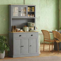 71" Tall Pantry Cabinet Freestanding Kitchen Cabinet