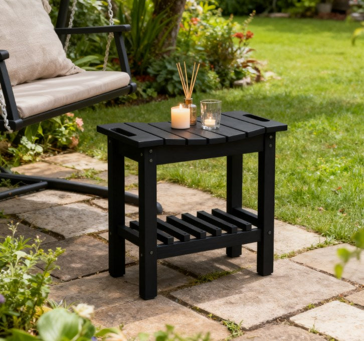 Storage Shelf Bench,Non-Slip Pads Bench for Indoor Outdoor,Waterproof Shower Stool with Handle