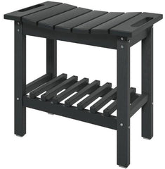 Storage Shelf Bench,Non-Slip Pads Bench for Indoor Outdoor,Waterproof Shower Stool with Handle