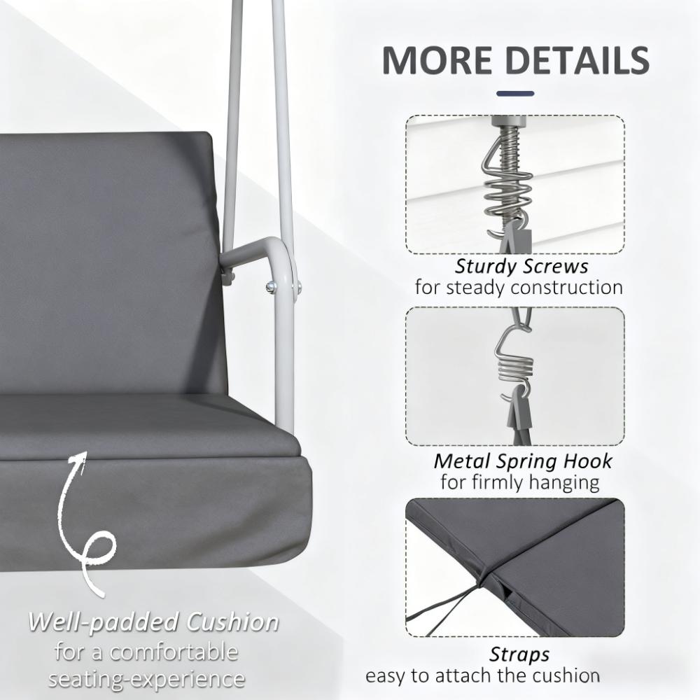Patio Swing Chair,Outdoor Porch Swing,for Garden, Poolside, Backyard