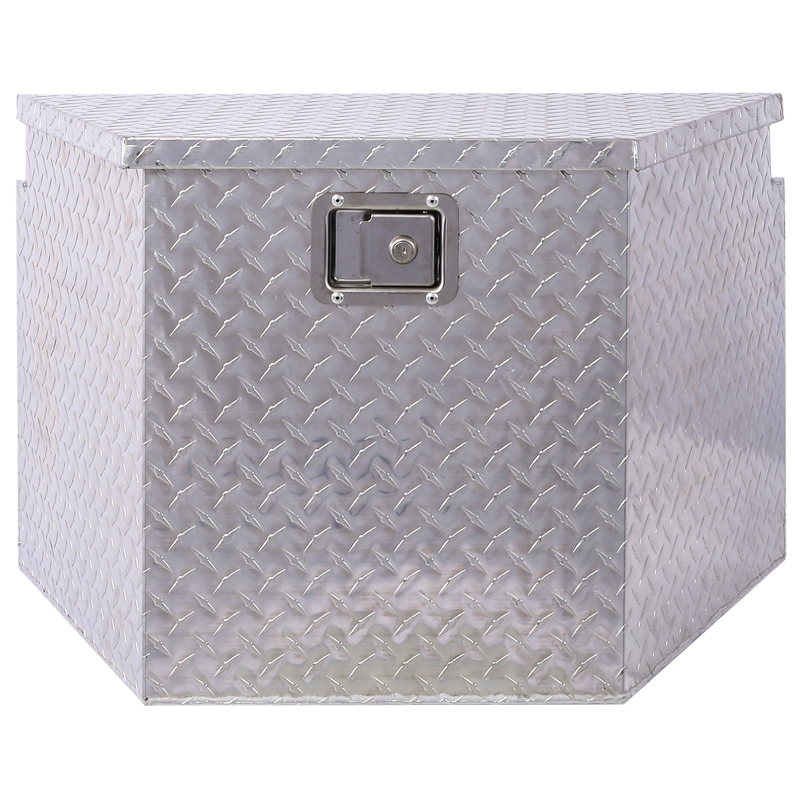 29inch Aluminum tool box,heavy duty truck bed tool box,outdoor trailer pickup storage tool box,RV storage organizer,underbody box w/lock keys,silver, 29x16.5x18.5inch