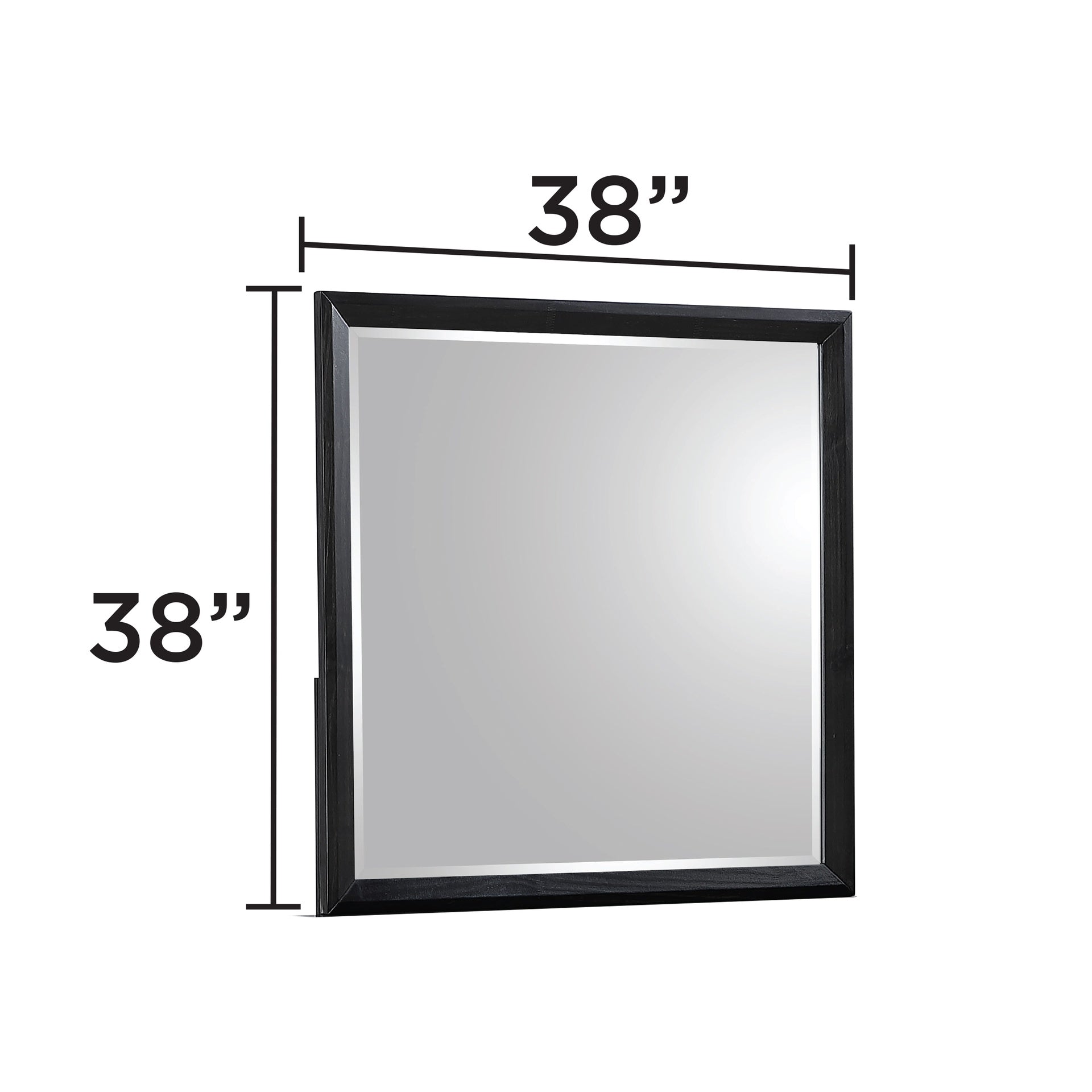Houston Traditional Style Mirror Made with Wood in Walnut(THIS ITEM INCLUDES MIRROR ONLY)
