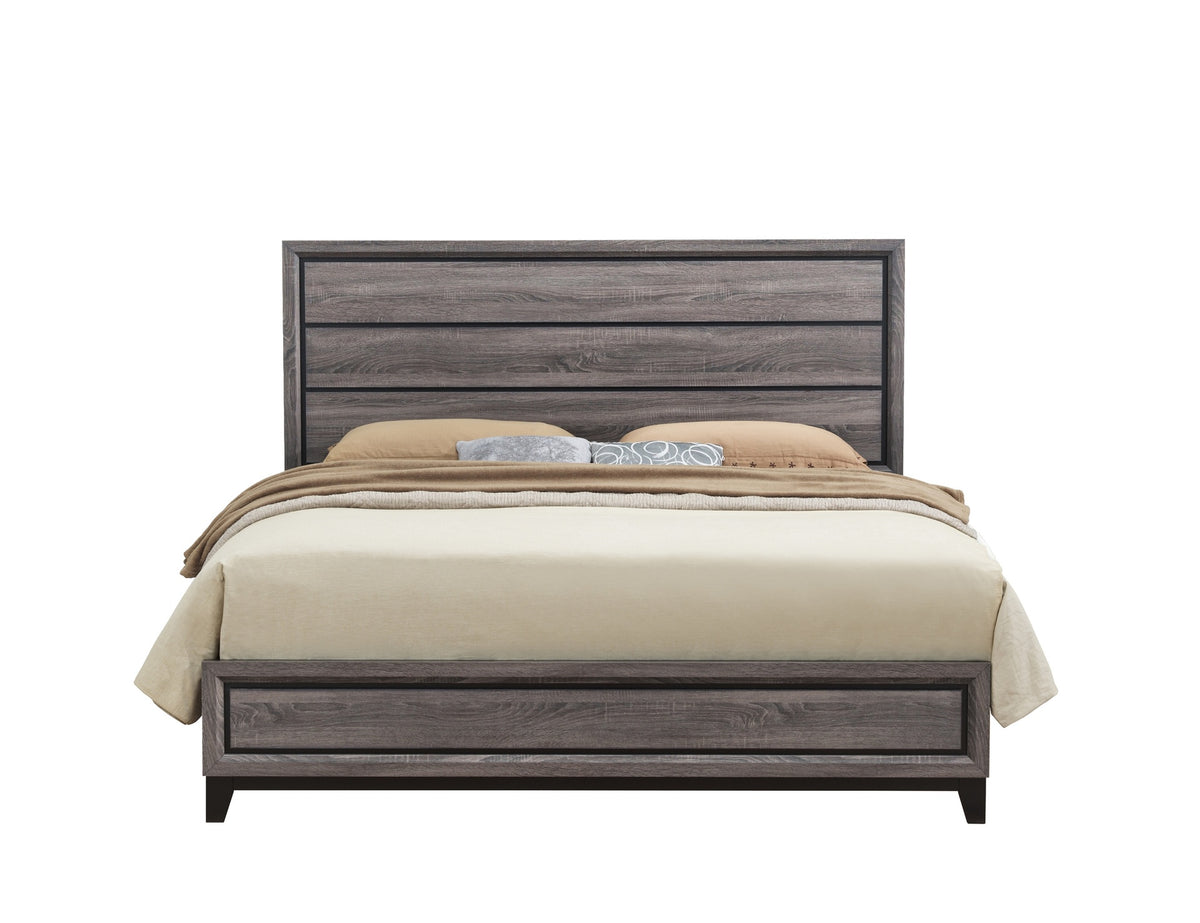 MIRAGE GREY KING BED