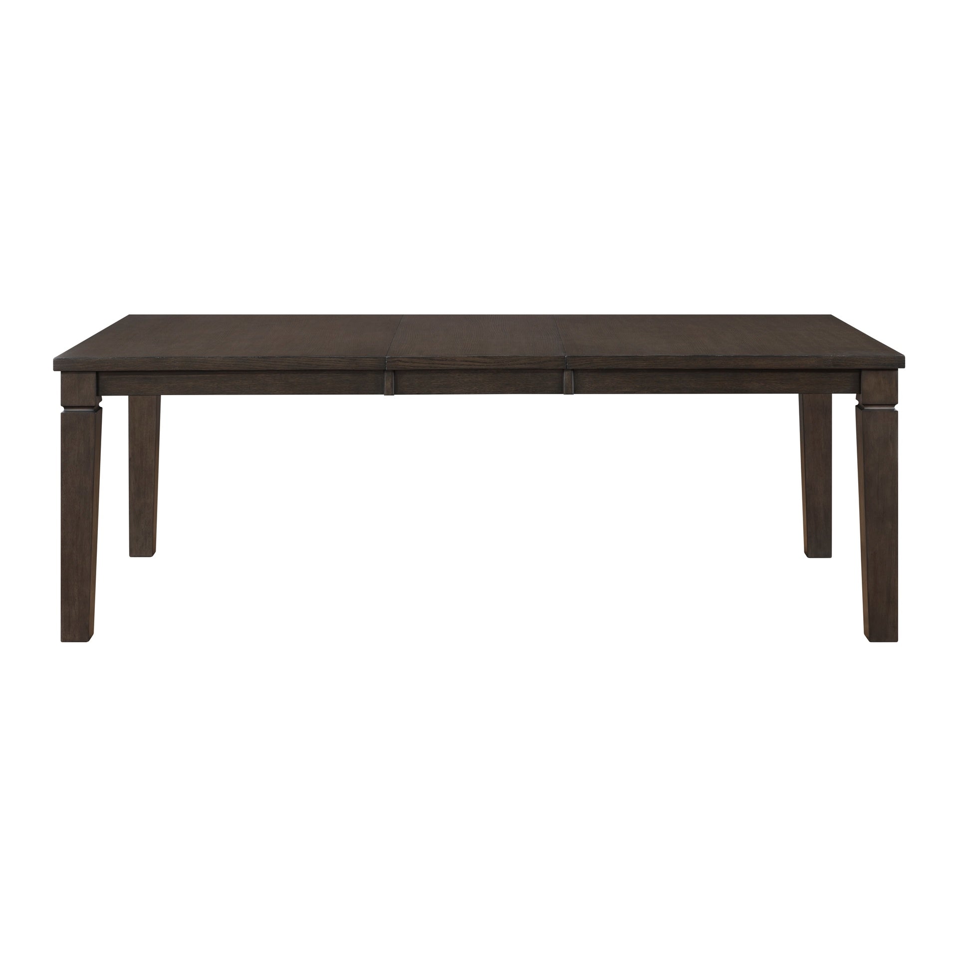 Classic Style 5pc Dining Set Dark Espresso Finish Table with Extension Leaf and 4x Chairs Comfortable Seat Wooden Dining Furniture