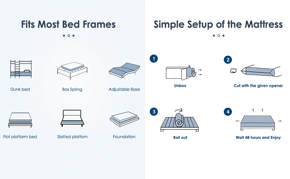 Queen Size Mattress,12 Inch Hybrid Mattress, Individually Pocketed Innerspring, Medium Firm