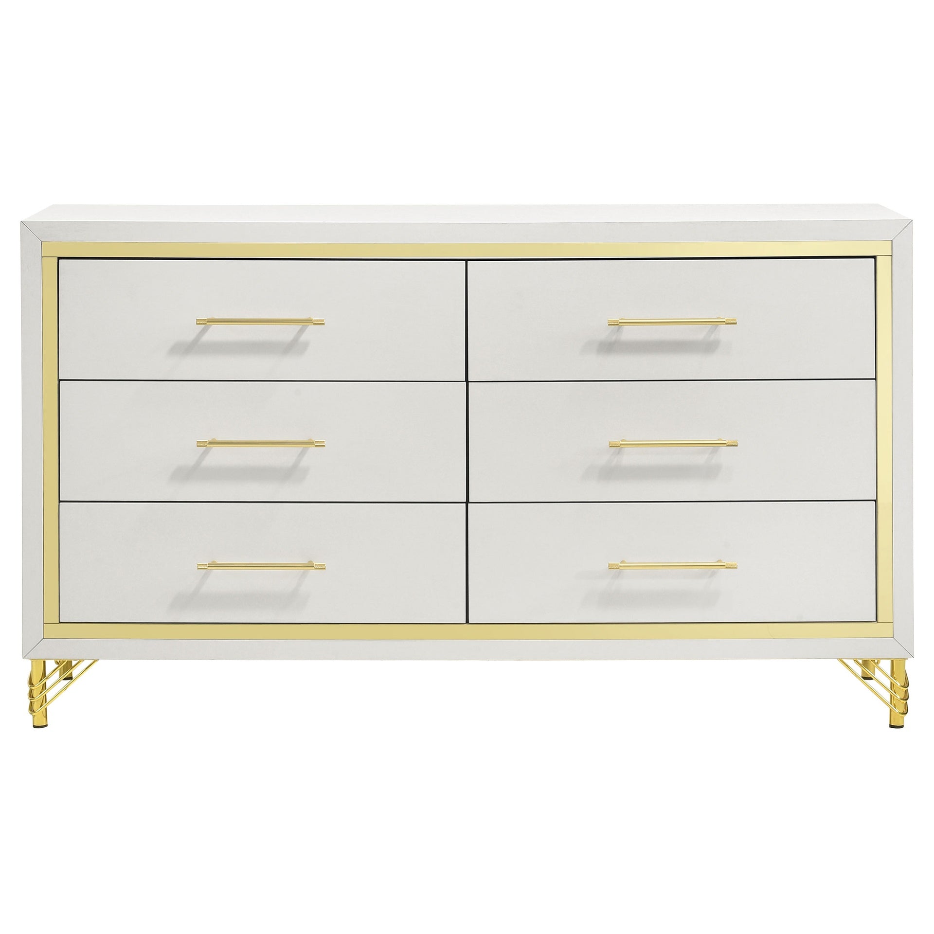 Chesney White 6-drawer Bedroom Dresser