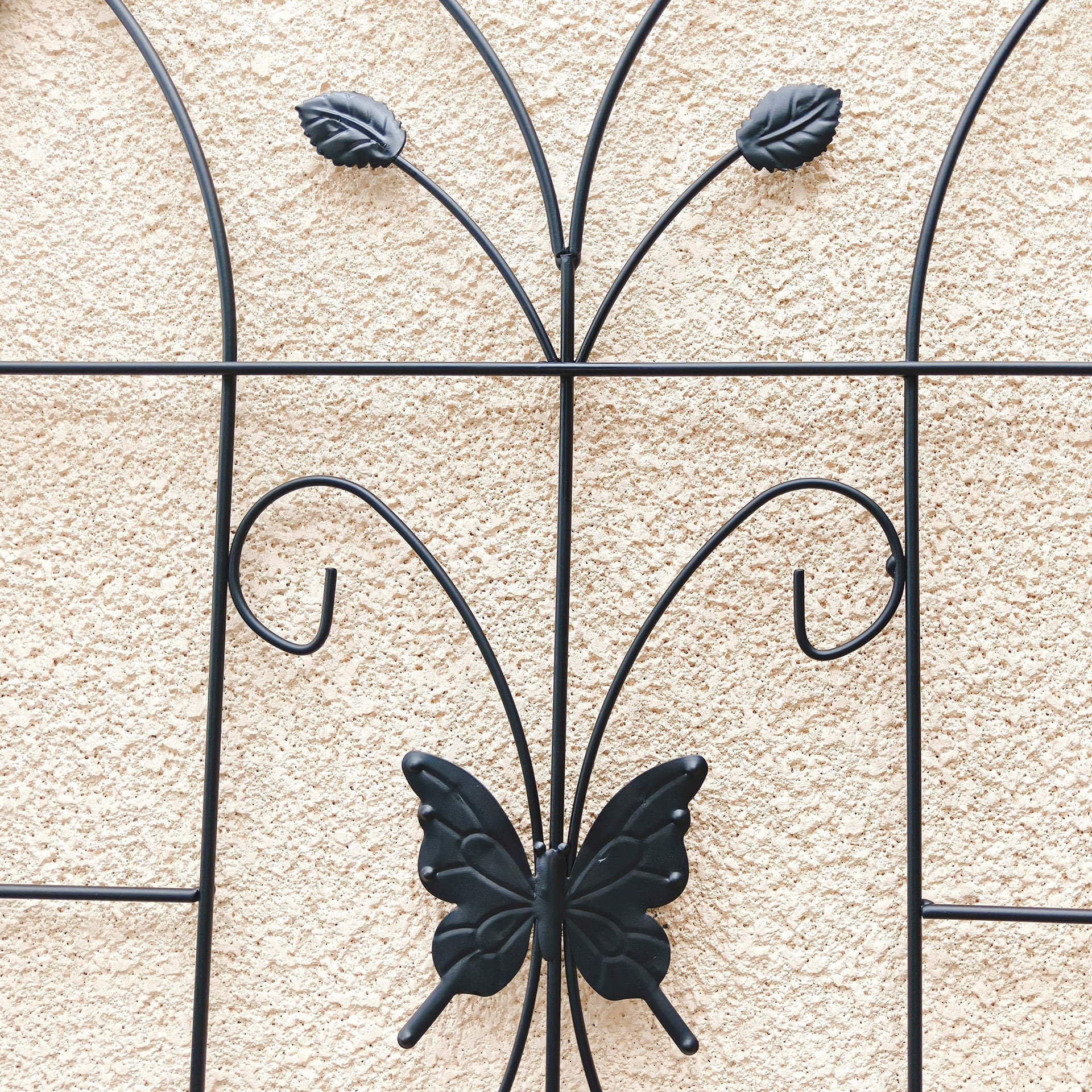 2 Pack Metal Garden Trellis 71" x 19.7" Rustproof Trellis for Climbing Plants Outdoor Flower Support Black