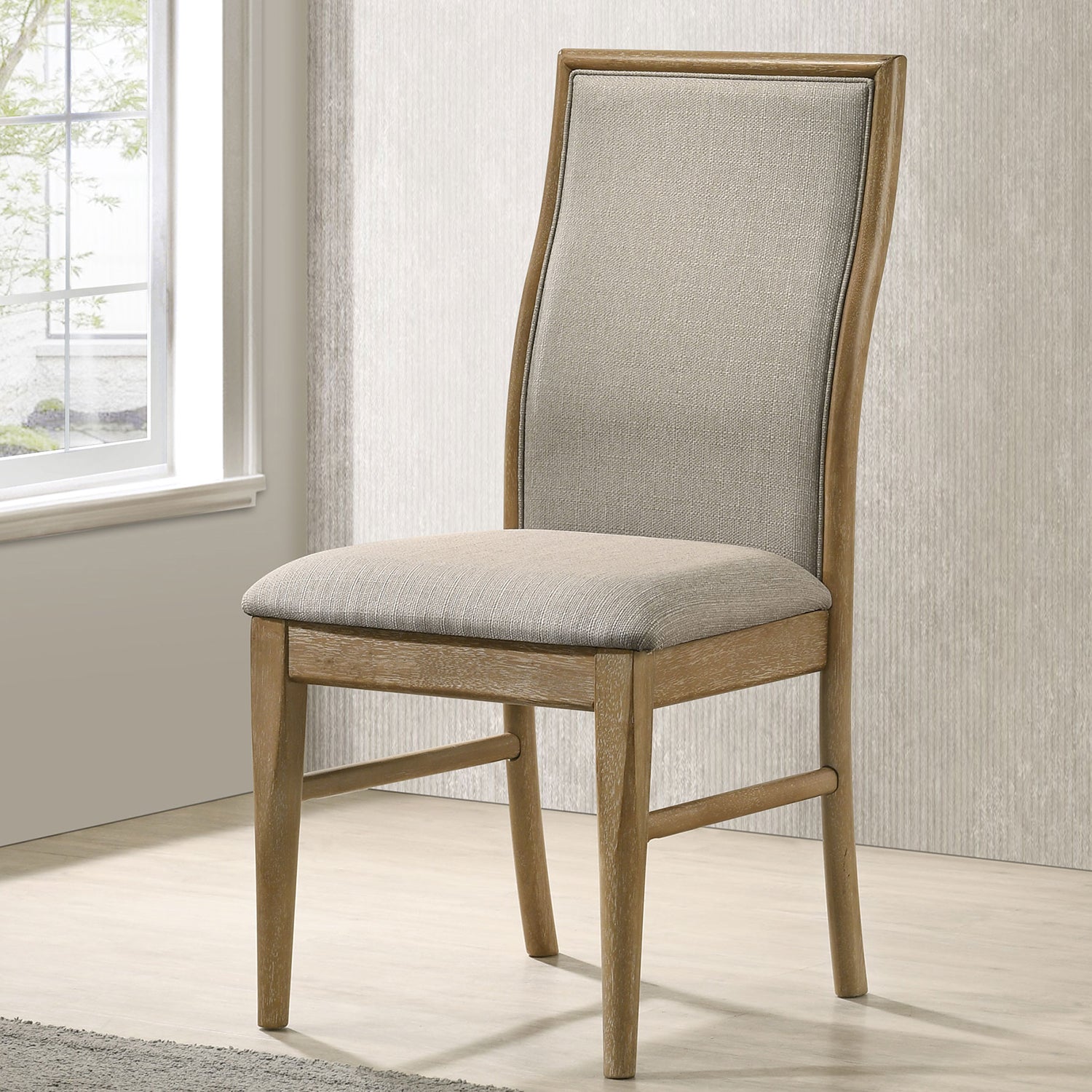 Dreydon Barley Upholstered Dining Side Chair (Set of 2)