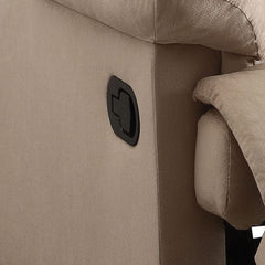 Beige Recliner with Pillow Top Arm