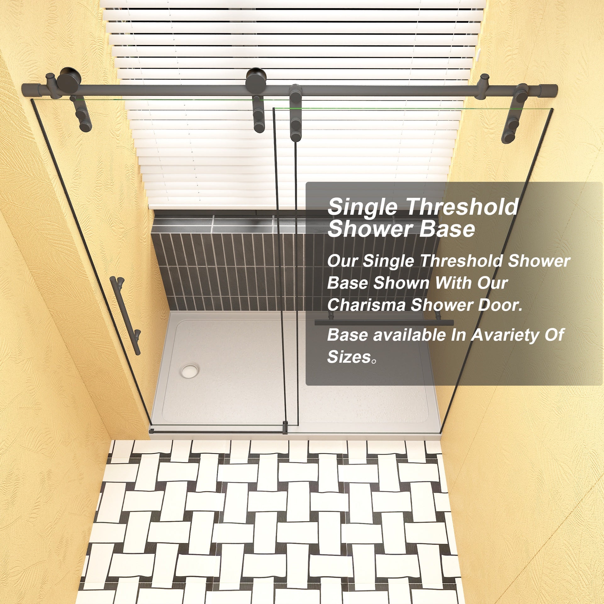 32" x 60" Shower Base Shower pan white Left Drain