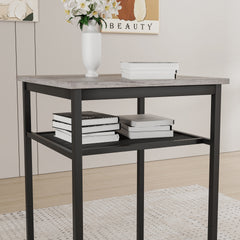 Bar table, equipped with 2 bar stools , with backrest and partition