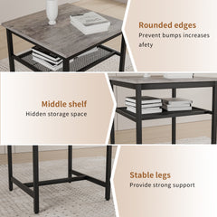 Bar table, equipped with 2 bar stools , with backrest and partition