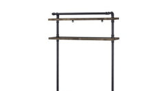 Ensata Rustic Oak & Black Finish Writing Desk