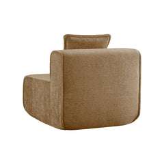Harrison Armless Sofa Velvet- Brown