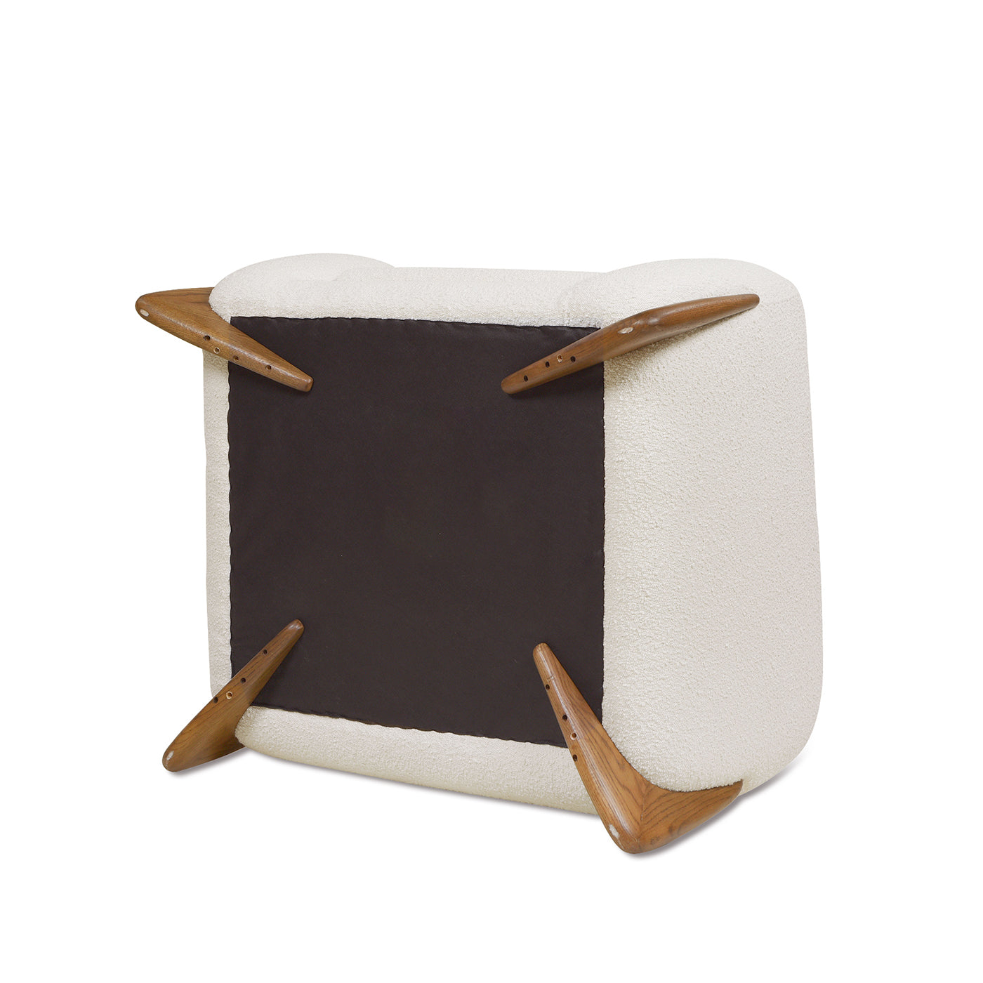 Alpine 44" Sherpa Arm Chair, Ivory White Boucle